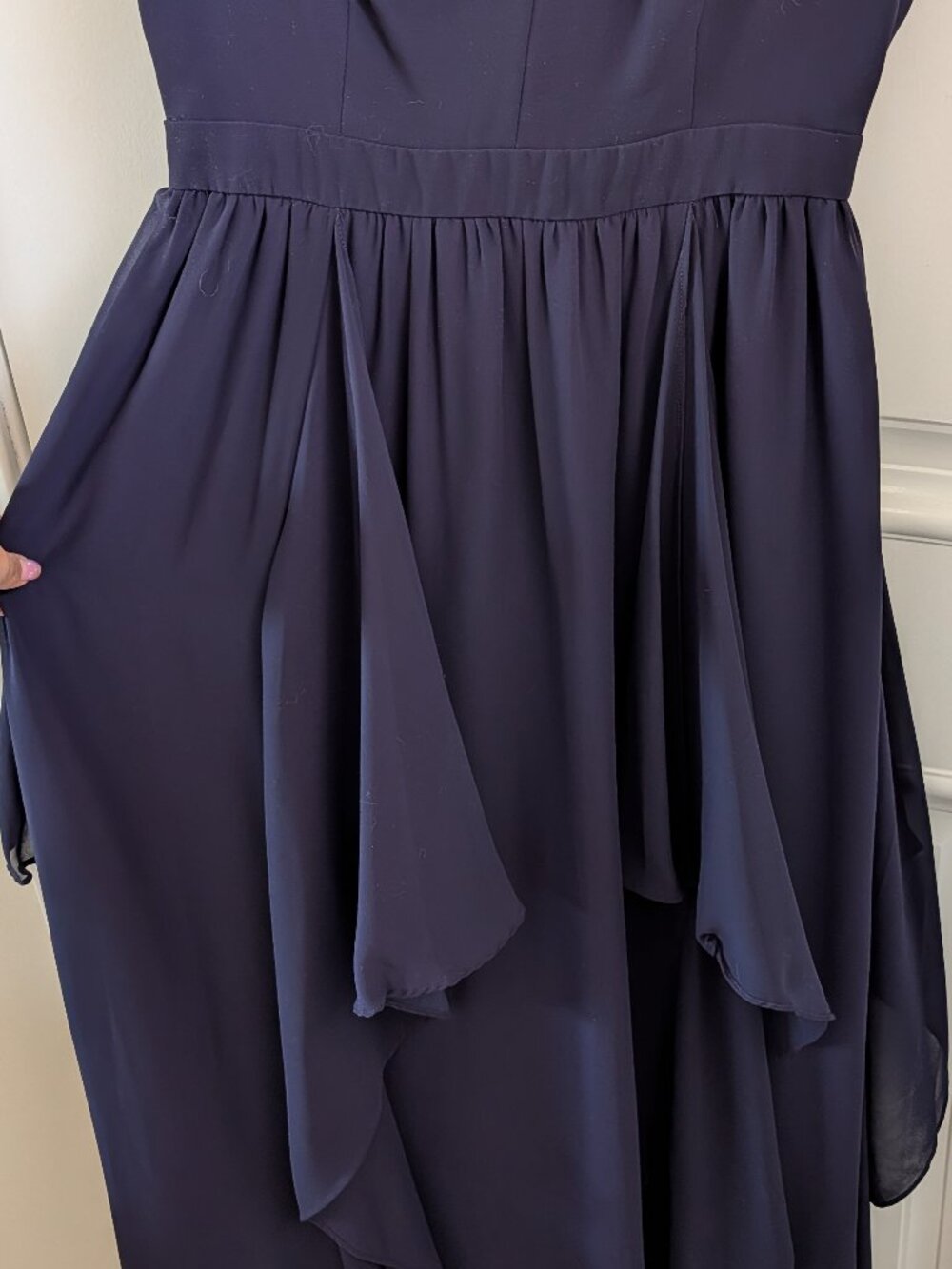 Lace & Mesh Ruffled Maxi Dress - Picture 4 of 7